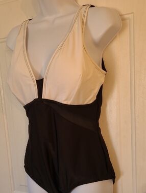 Everlast Cream and Black Athletic One-Piece